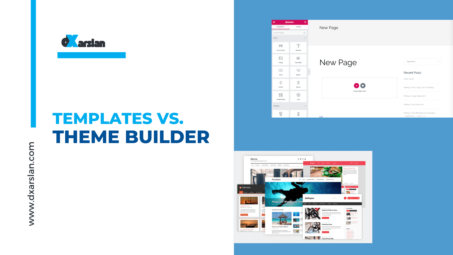 Elementor theme builder vs templates