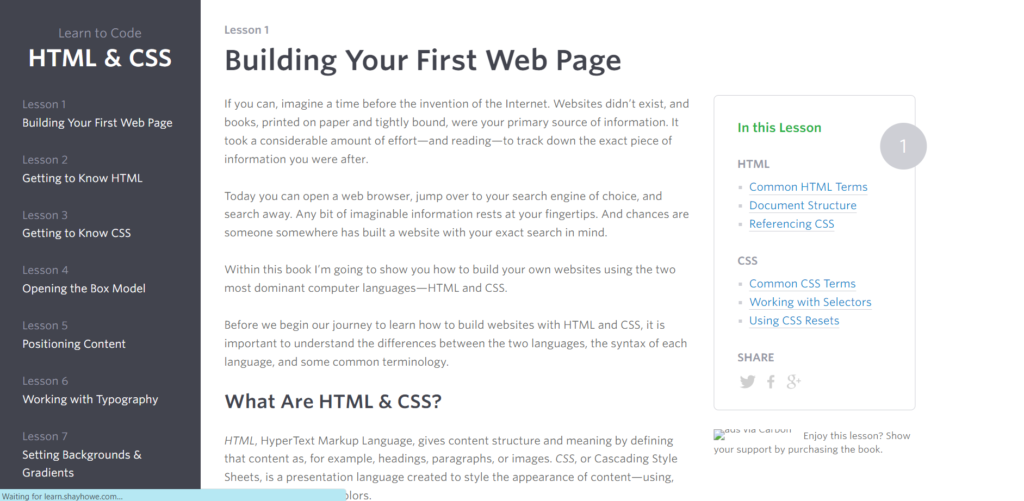 Learn shayhowe CSS
