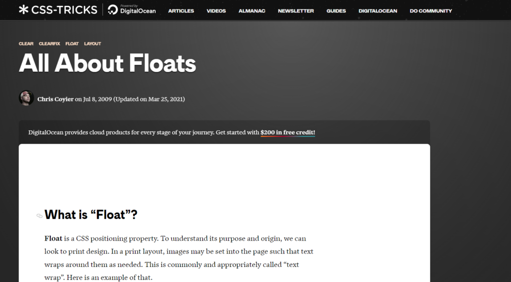 css-tricks all about floats