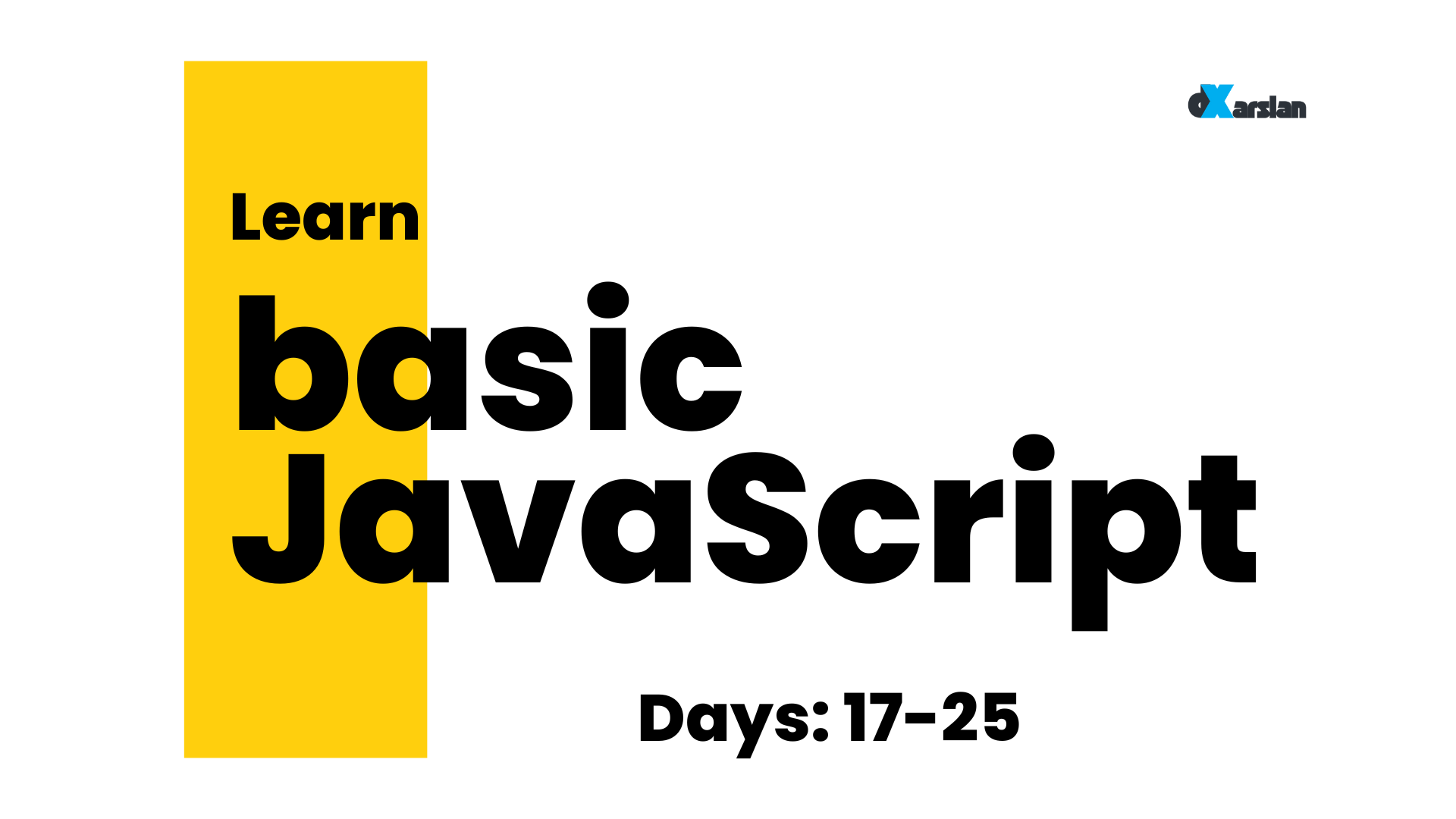 Learn JavaScript Basics