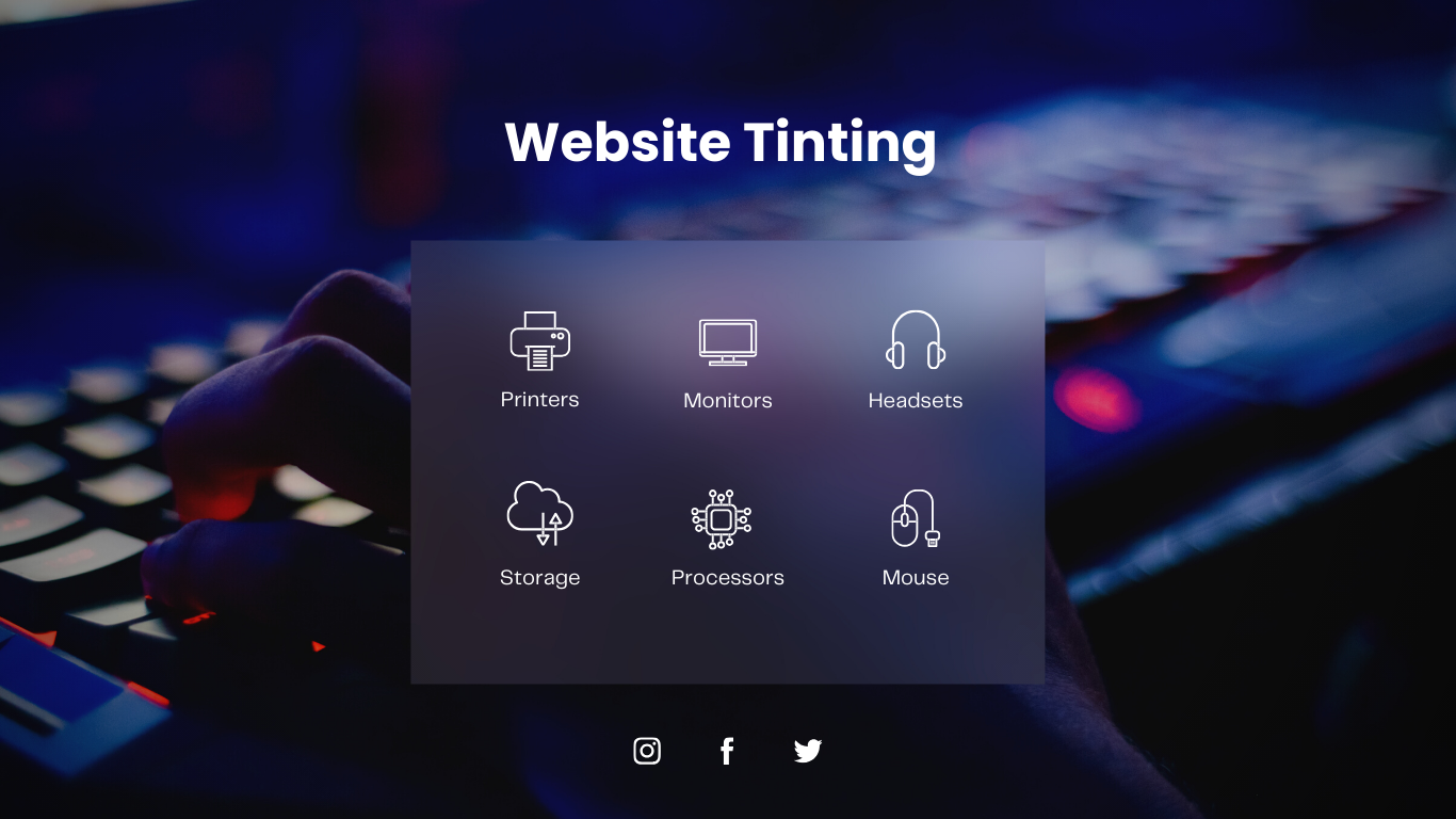 What is website tinting