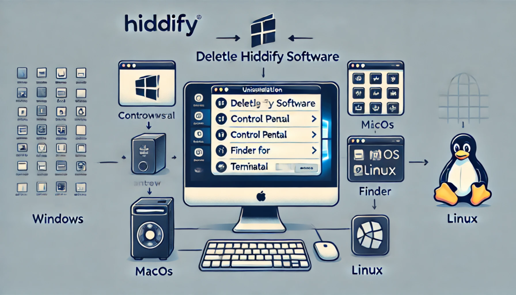 how to delete hiddify